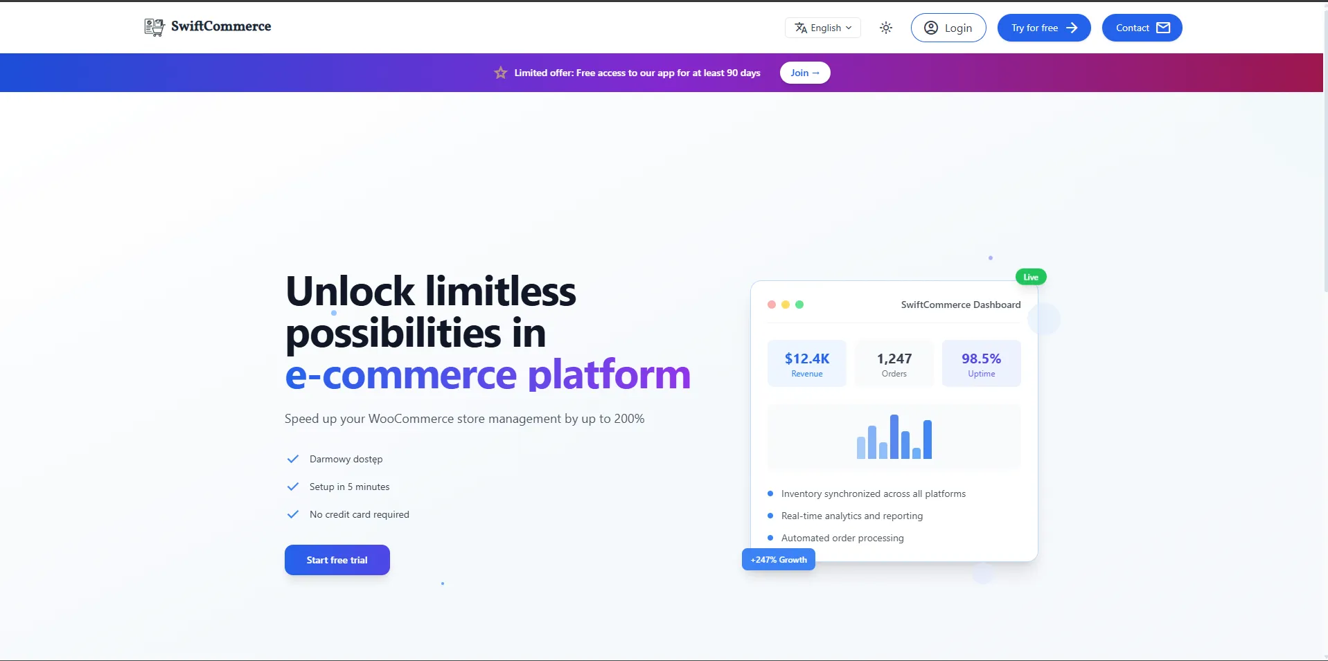 SwiftCommerce.tech preview